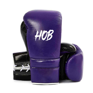 Gants de boxe durables, vêtements de sport de kickboxing en cuir uni avec votre propre logo - Product Image 1