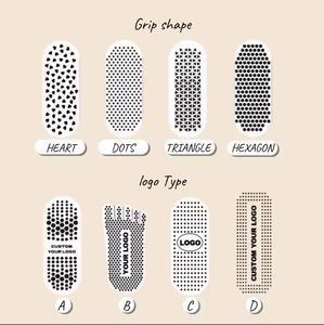 Calcetines de Pilates Personalizados ODM para Mujer, Antideslizantes, de Algodón, con Diseño de Letras, para Uso Diario en Interiores, Otoño, Fabricante VN - Product Image 6