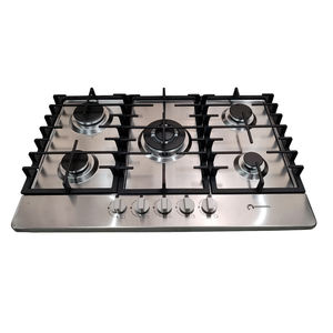 Cuisinière à gaz Shorbull 5 brûleurs en acier inoxydable avec plaque de cuisson, construction robuste, haute performance, vente en gros OEM, approvisionnement en vrac - Product Image 2