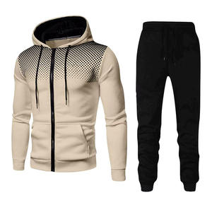 Conjunto de chándal liso para hombre con logotipo personalizado al por mayor, chándal para correr con capucha y ropa deportiva para hombre - Product Image 2