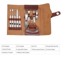 Vente en gros d'outils à ongles professionnels en acier inoxydable Kit de toilettage coupe-ongles manucure pédicure ensemble pour hommes et femmes