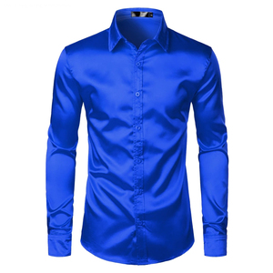 Chemises habillées pour hommes de style luxueux 2025, coupe ajustée, pour service OEM, légères, pour mariage, soirée, chemise habillée décontractée pour homme - Product Image 4