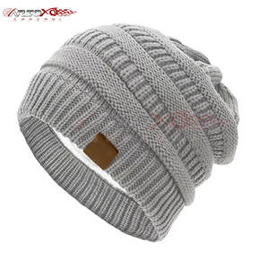 Thick Knit Beanie <b>Hat</b> For <b>Men</b> Casual Slouchy Style <b>Hat</b> Ideal For Cold Weather Days Warm <b>Wool</b> Blend Beanie - Product Image 1