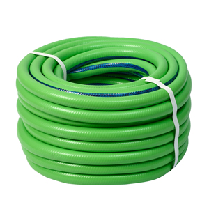 Juego de tubos de manguera de agua de jardín de PVC de 3/4 \ ", carretes de riego estilo Miami, características flexibles a prueba de fugas, conector CNS de Material de acero blando - Product Image 1