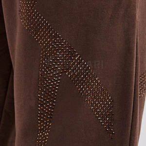 Prix raisonnable, créez vos propres pantalons en strass, streetwear décontracté pour hommes, pantalons surdimensionnés personnalisés en strass - Product Image 6