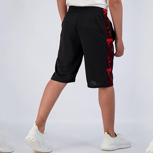 กางเกงขาสั้นบาสเก็ตบอลสำหรับผู้ชายแบบพรีเมี่ยมระบายอากาศได้ดีผ้าใบออกกำลังกายแบบสปอร์ตมีกระเป๋าแนวสตรีทสูง - Product Image 4