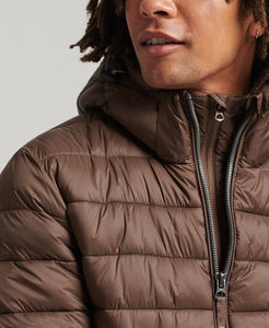 Chaqueta Acolchada de Lona con Capucha para Hombre, Estilo Urbano, Lisa, de Alta Calidad, a la Moda, Personalizable 2025 - Product Image 5