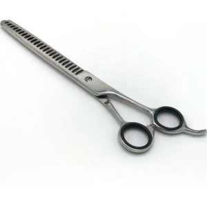 Tijeras de adelgazamiento curvo de 6 y 7 pulgadas | Tijeras de Aseo para mascotas | Juego de tijeras para mascotas Acero inoxidable alemán - Product Image 1