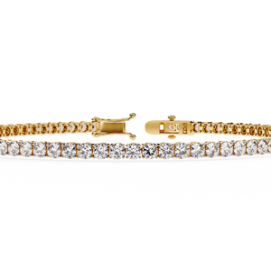 Fabulous 18K <b>Gold</b> Lab Grown Diamond Bracelet & <b>Bangle</b> Luxurious Jewelry Accessory - Product Image 1