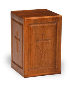 Urnas de madera modernas de estilo americano de gran calidad, urnas de cremación de madera hechas a mano para hombres y mujeres adultos, urnas decorativas - Product Image 1