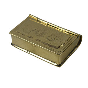 Boîte à dents en laiton royal Pyx pour les hôtes fournitures d'église couvercle élégant en métal royal brillant fruits secs conteneur bacs de stockage de bonbons - Product Image 6