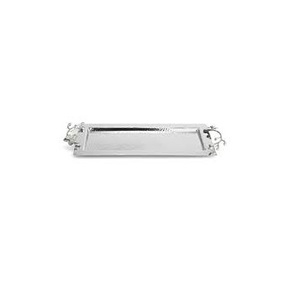 Bandeja de servicio de metal de tamaño mediano Recubierto de polvo negro para vajilla Pasta Postre Platos Bandeja de decoración de mesa - Product Image 2