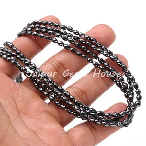 El más vendido, cuentas facetadas de diamantes negros naturales en forma de muñeca, cuentas de piedras preciosas de diamantes negros naturales de 4-5mm para regalo de joyería - Product Image 2