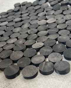 Horn 2-Holes Button Shank Style with <b>Sequins</b> Decoration Polished - Product Image 1