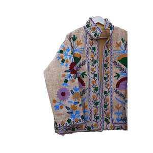 Chaquetas Sujani bordadas hechas a mano indias para mujer, ligeras, transpirables, patrón indio tradicional único, nuevo diseño - Product Image 2