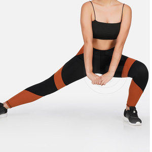 Mallas de yoga para mujer estilo moda venta al por mayor cintura media 100% algodón transpirable material de punto hecho en Pakistán - Product Image 6
