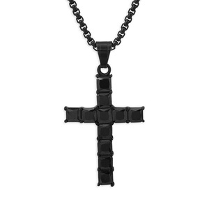 European and American <b>Cross</b> Necklace Men's Necklace 304 Stainless Steel Titanium Steel <b>Cross</b> Pendant Pendant Jewelry Wholesale - Product Image 5