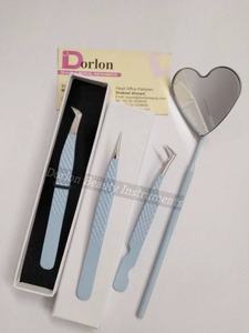 <b>Heart</b> <b>Shape</b> Design Eyelash Mirror Stainless Steel Eyelash Makeup Mirror Customize design False Eyelash Mirror In Pakistan - Product Image 2