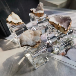 Porte-serviette élégant en résine violette pour table, fêtes de mariage, salle à manger, anneau de serviette audacieux et coloré - Product Image 5