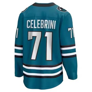 Camiseta de hockey sobre hielo de poliéster para adultos con logotipo personalizado ropa deportiva bordada de equipo profesional ropa usable personalizable - Product Image 2