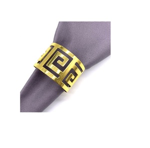 Servilletero de metal chapado en oro de alta calidad fabricante y exportador uso para Decoración de mesa accesorios de cocina soporte de pañuelos - Product Image 4