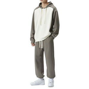 Ensemble 2 pièces vente en gros de pantalons de survêtement et sweat-shirt à capuche légers pour hommes Jogger Sets Cargo Pants Tracksuits Unisex Sweat Suits - Product Image 1