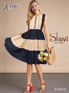 Vestidos casuales clásicos para mujeres cortas con espejo real y trabajo de bordado elegante - Product Image 4