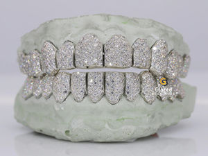 กริล925เงินสเตอร์ลิงคอลเล็คชั่นใหม่สุดพิเศษพร้อมเพชรมอสซาไนต์ทรงกลมสำหรับสไตล์ที่เป็นเอกลักษณ์ - Product Image 4