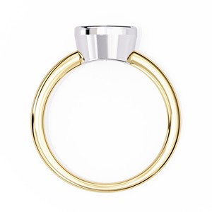Bague de fiançailles en diamant naturel de qualité supérieure, taille coussin, plaqué or 14 carats, certifiée IGI, pour mariages - Product Image 2