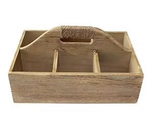 Porta Utensilios de Madera Hecho a Mano de Diseño, Nuevo Estilo, para Hogar, Hotel, Restaurante, Organizador de Cubiertos para Mesa - Product Image 4