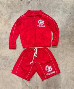 OEM logotipo personalizado hombres transpirable Nylon cremallera Jogging Set verano Casual chaqueta cortavientos pantalones chándal sublimación chándal - Product Image 5