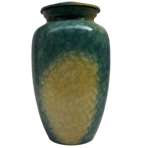 Urnes de crémation en aluminium pour adultes classiques Urnes funéraires en métal de style moderne avec autocollant fini pour les cendres humaines - Product Image 1