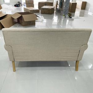 Traditional Tufted <b>Sofa</b> (2 Seater) with Wooden Legs and Fabric Upholstery (SFB68060) - Product Image 5