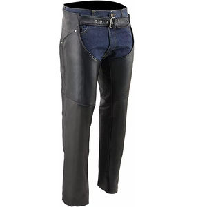 Chaps en cuir pour hommes avec design confortable réglable, pantalon chaps en cuir pour hommes avec un look décontracté et élégant, chaps en cuir pour hommes - Product Image 1