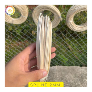 ก้านกกหวายแกนแข็งแรงทรงกลมไม้เท้าปอกเปลือกสำหรับเก้าอี้เก้าอี้ทอผ้าและตกแต่งการออกแบบตกแต่งภายใน - Product Image 1