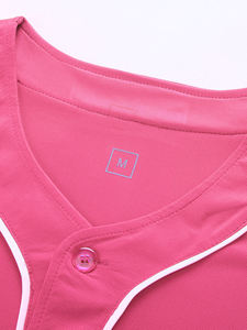 100% Maillot de baseball en polyester T-shirt Maillot d'équipe vierge avec logo imprimé Maillot de baseball OEM de grande taille - Product Image 4