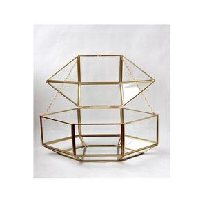 Merveilleux Design métal et verre boucles d'oreilles anneau collier stockage boîte à bijoux pour bijoux accessoires boîte à cosmétiques - Product Image 5