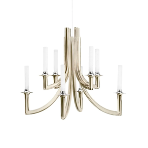 Nouveau design aluminium fait à la main 6 bras bougeoir forme personnalisée tailles personnalisées mariage événement décoratif - Product Image 1