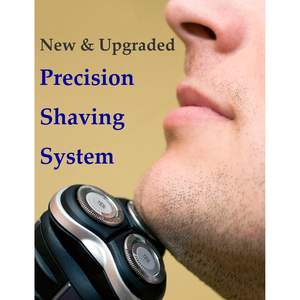 Paquete de 6 cabezales de repuesto de triple cuchilla para afeitadoras rotatorias eléctricas, para el cuidado personal masculino, recargables, lavables, para rostro, cuerpo y barba. - Product Image 1