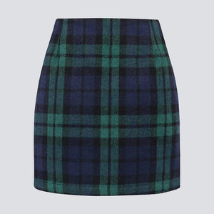 Plaid Short <b>Skirt</b> For Women Slim Fit Checked Pencil <b>Skirt</b> Vintage School Ladies High Waist Pencil Bodycon <b>Skirt</b> Y2k Streetwear - Product Image 2