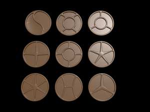 Assiette de service cnc, plateaux à collations, plat compartimenté, fichier vectoriel, plateau de service, fichier cnc pour bois, plan vectoriel, fichier cnc, - Product Image 3