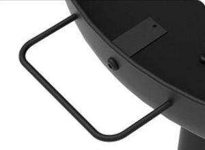 Steel Fire Pit Decorative and Atmospheric Outdoor <b>FirePits</b> with Black Powder Coating, Portable with Handles for Garden and Patio - Product Image 3