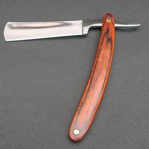 Cuchillo de Afeitar de Acero Inoxidable Desechable, Navaja Plegable DE UNA Sola Hoja con Mango de Madera para Salón, Bikini Corporal - Product Image 1