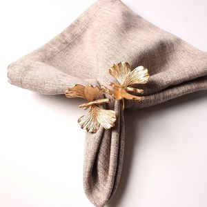Round metal <b>napkin</b> ring holder with antique <b>silver</b> finish for rustic dining table and farmhouse style - Product Image 4