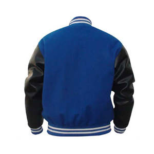 Código Textiles Hombres Bomber Béisbol Varsity Hombre Chaqueta Lana Cuerpo Mangas de cuero Streetwear Letterman Chaqueta Bomber Coat - Product Image 2