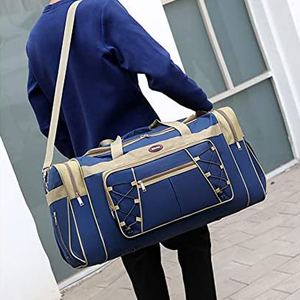 Sacs de voyage SUPREX ENTERPRISES, sacs de week-end unisexes, sacs de nuit légers, extra grands, en tissu PU, 36-55L, résistants à l'eau, pour la salle de sport - Product Image 6