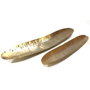 Bandeja Ovalada Contemporánea, Moderna, de Metal, con Acabado de Níquel Martillado, Elegante, Diseño Personalizado, Logotipo Personalizado - Product Image 3