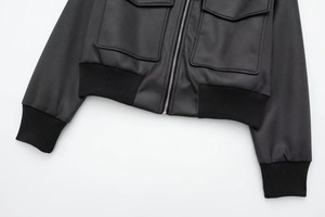 เสื้อแจ็คเก็ตผู้ชายแบบสวมใส่ได้หลากหลาย รุ่นใหม่ประจำฤดูใบไม้ร่วง/ฤดูหนาว กันน้ำ ผลิตจากขนแกะถักผสมโพลีเอสเตอร์/คอตตอน สวมใส่สบายทรงหลวม - Product Image 4