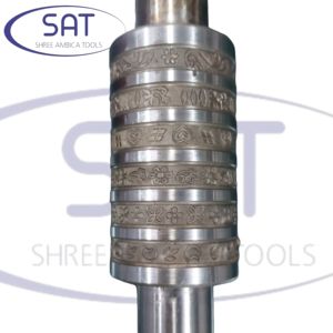 Rodillo de grabado de acero inoxidable para joyería SAT para hacer patrones de brazalete multidiseño, herramienta de orfebre de oro y plata para - Product Image 5
