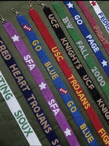 Women Purses Beaded Straps Cross Body <b>Bag</b> Straps Adjustable Red Customize <b>Blue</b> Handmade - Product Image 4